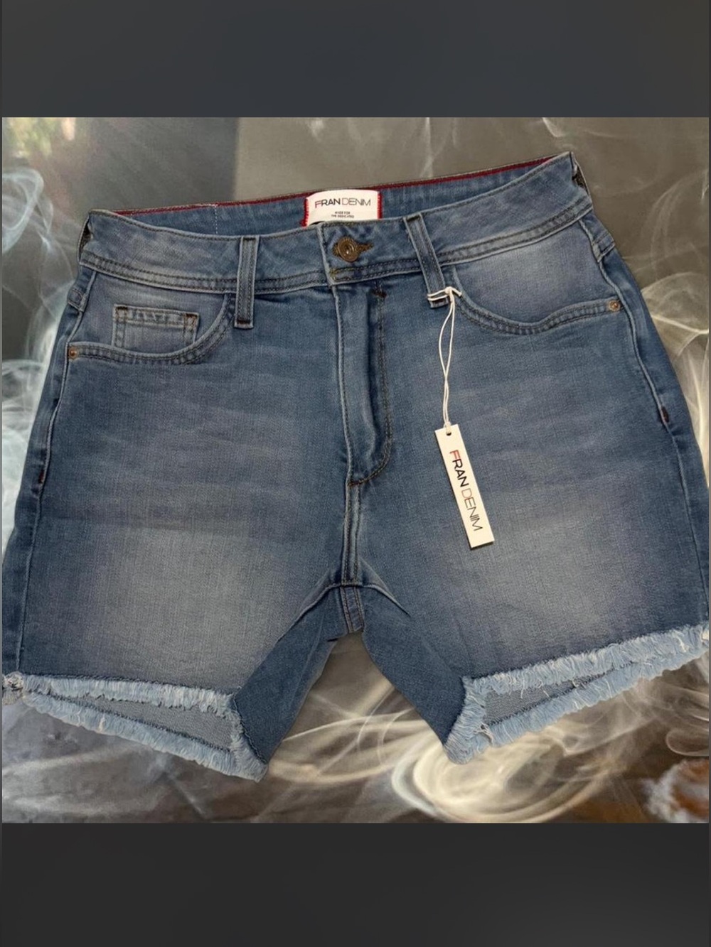 NWT Fran Denim "Lauren" Athletic Fit Shorts Size 26